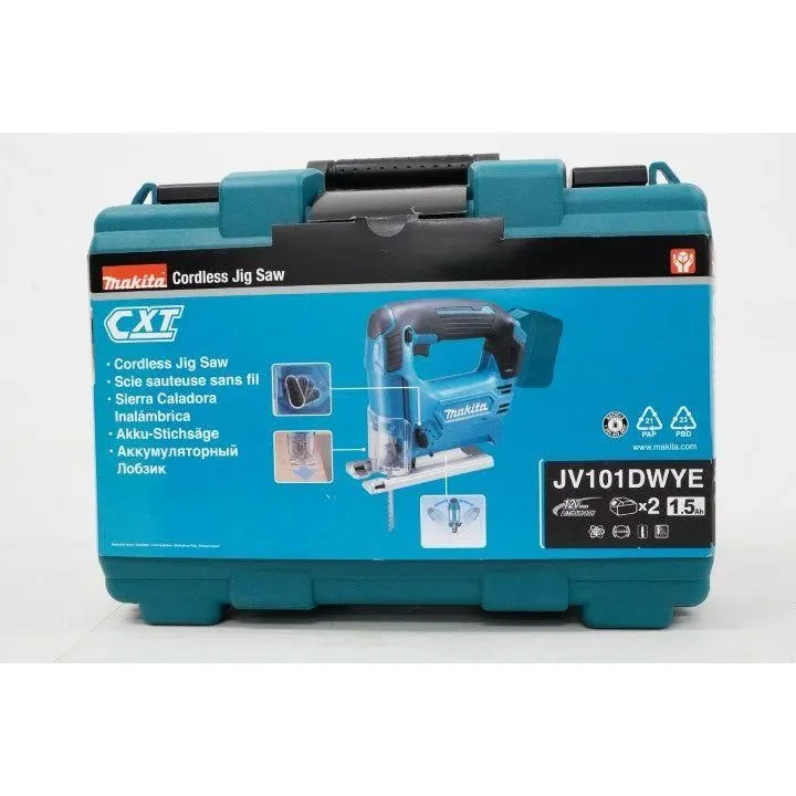 Makita JV101DWYE 12V Cordless Jigsaw (CXT-Series)