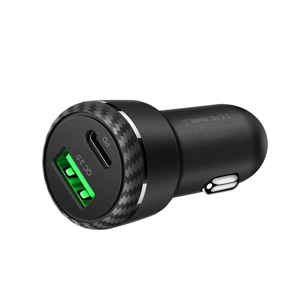 Mcdodo CC-597 | 38W PD Car Charger | Dual Ports (Type-C & USB)