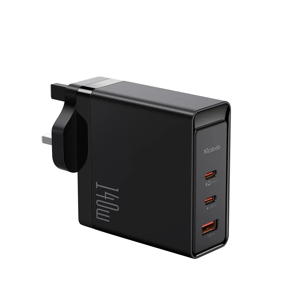 Mcdodo CH-290 | 140W PD Fast Charger | Triple Ports (Type-C & USB)