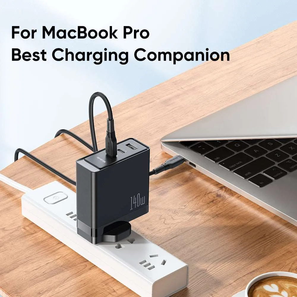 Mcdodo CH-290 | 140W PD Fast Charger | Triple Ports (Type-C & USB)