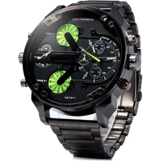 Men Watches Luxury Brand Men Military Multiple Time Zone Wrist Watches Full Steel Men Sports Watch Waterproof Relogio Masculino