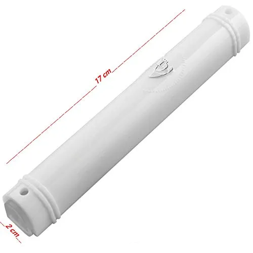 MEZUZAH CASE Holder (shidell) Ã—â€˜Ã—â„¢Ã—ª Ã—žÃ—â€“Ã—â€¢Ã—â€“Ã—â€ Plastic Semiround Silver shin Waterproof Rubber Cork lot of 5 (White, 15)