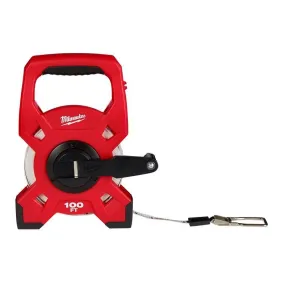 Milwaukee 100 ft. L X 1.75 in. W Open Reel Long Tape Measure 1 pk