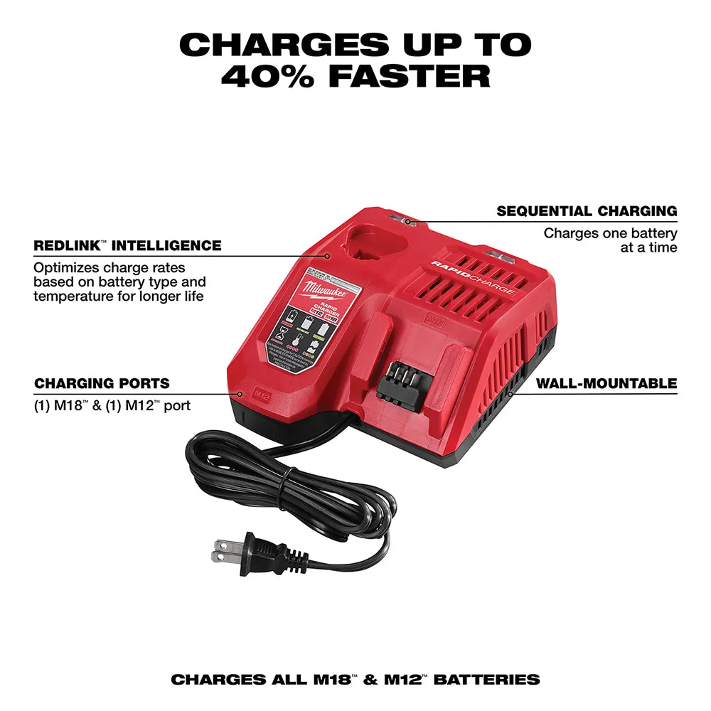 Milwaukee 48-59-1808 M12/M18 12/18V REDLINK Rapid Charger