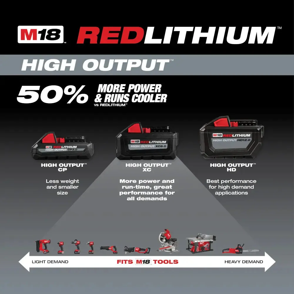 Milwaukee M18 REDLITHIUM HIGH OUTPUT 18V XC8.0 Battery