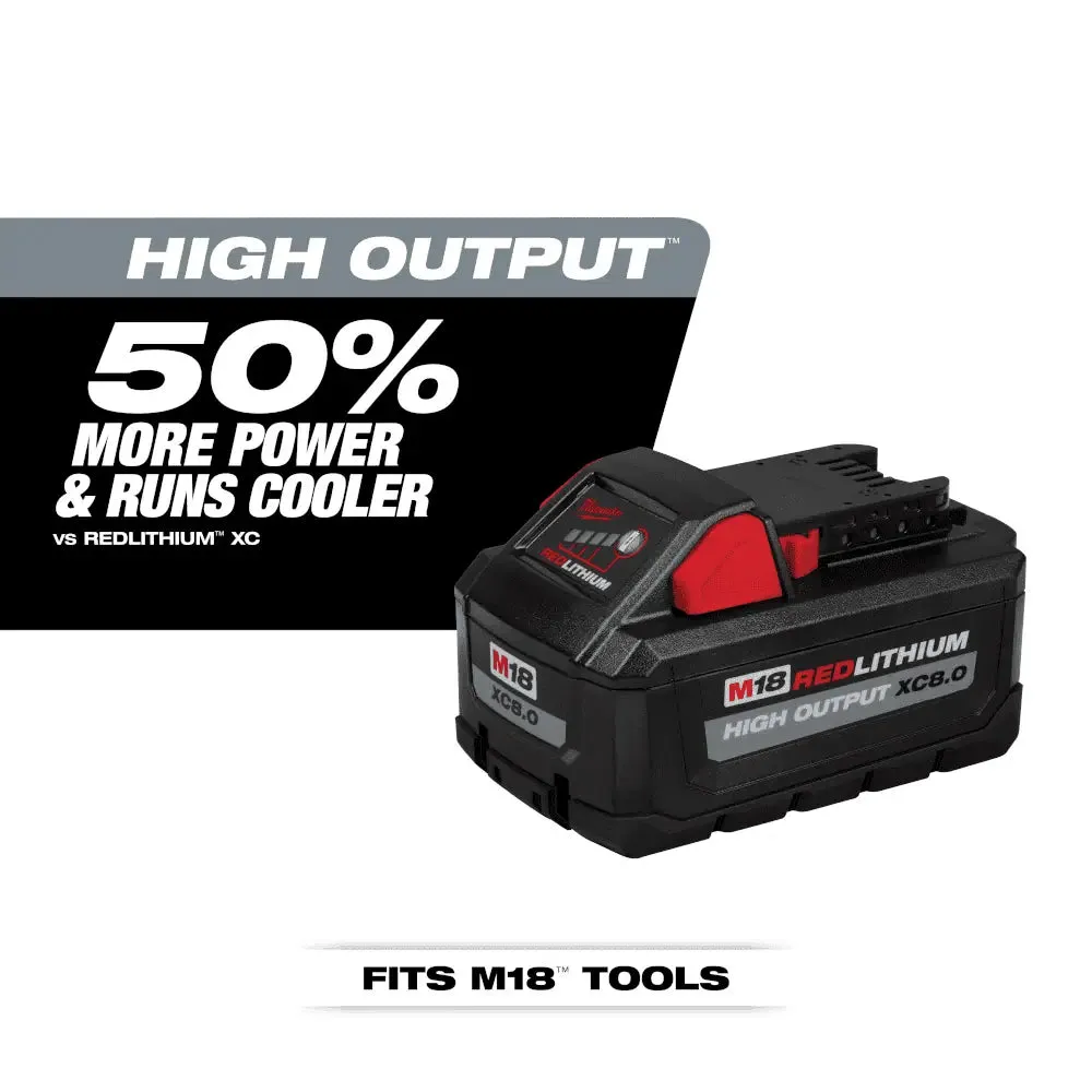 Milwaukee M18 REDLITHIUM HIGH OUTPUT 18V XC8.0 Battery