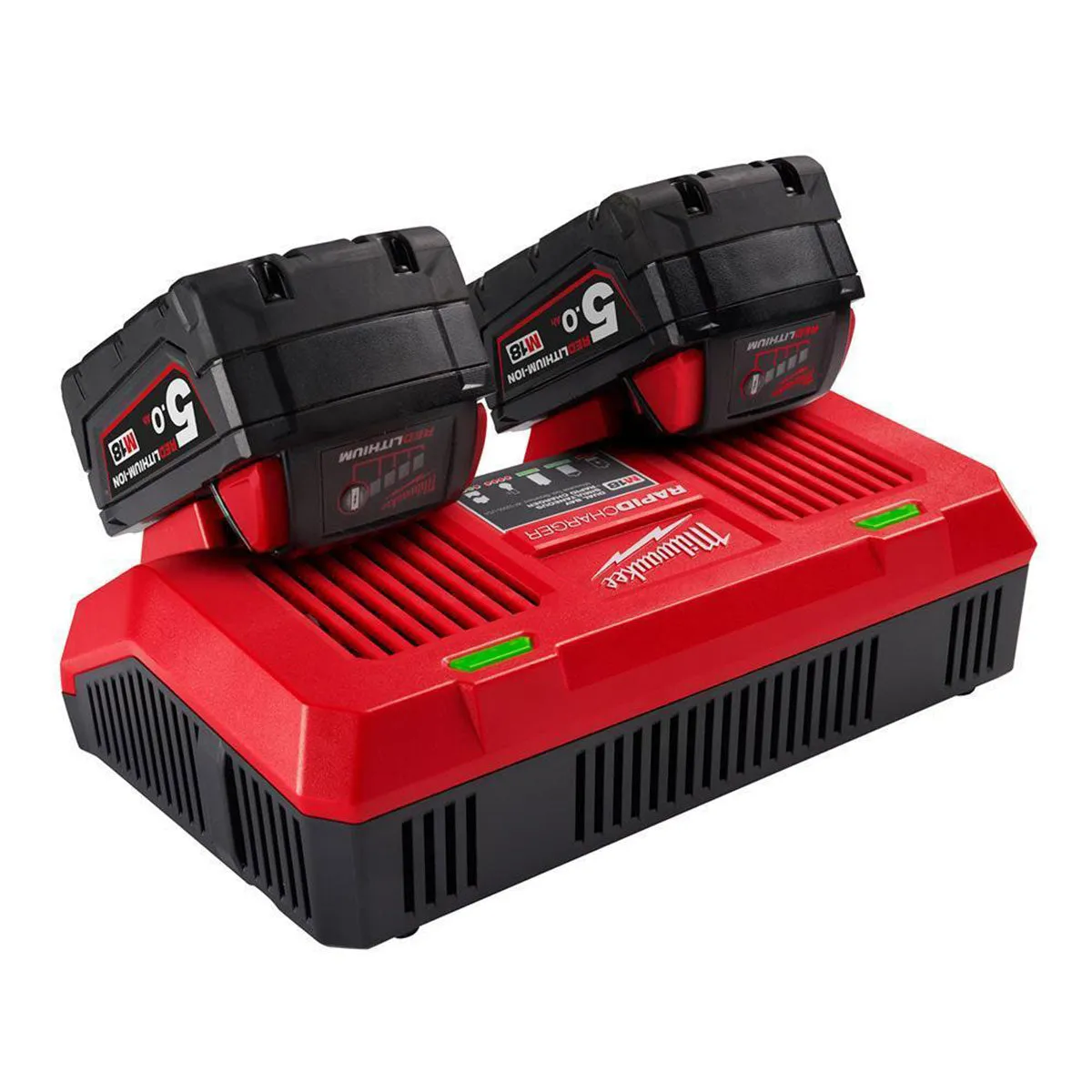 Milwaukee M18DFC 18V Dual Bay Rapid Charger 4932472074