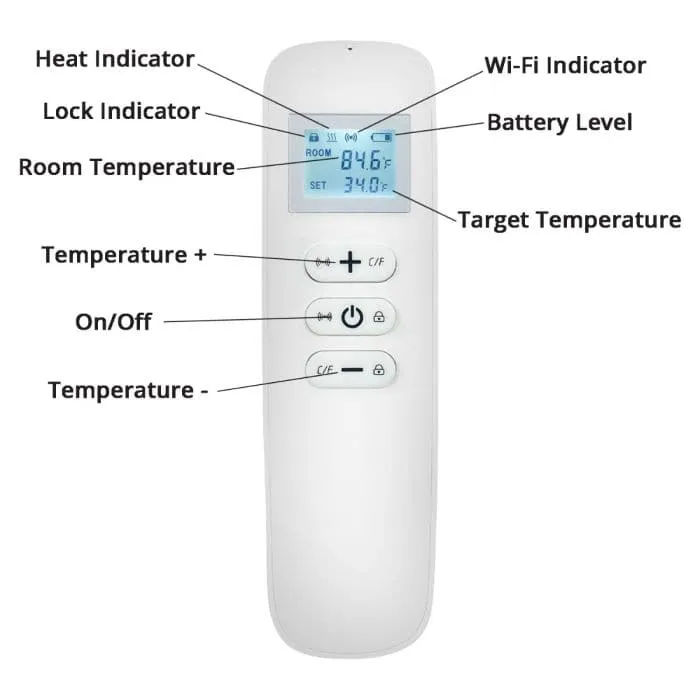 Mirrorstone 595x995mm Ice Caps 580W Nexus Wi-Fi Infrared Wall Heating Panel