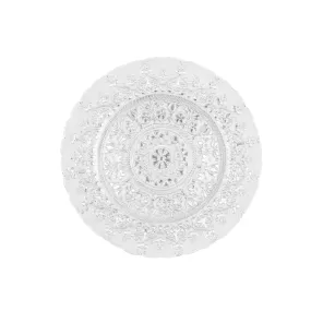 Monaco Glass Charger Plate - Silver & White