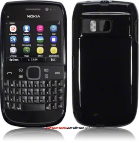 Nokia E6 Gel Protective Skin Black