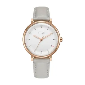 Nordic Tale 3 Hands Quartz Leather Women Watch W06-03161-005