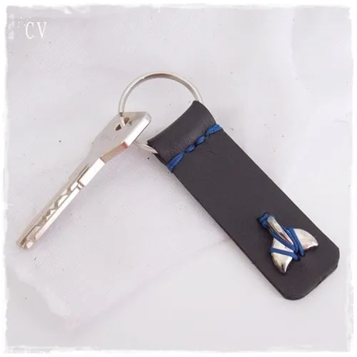 Oceanic Leather Keychain ~