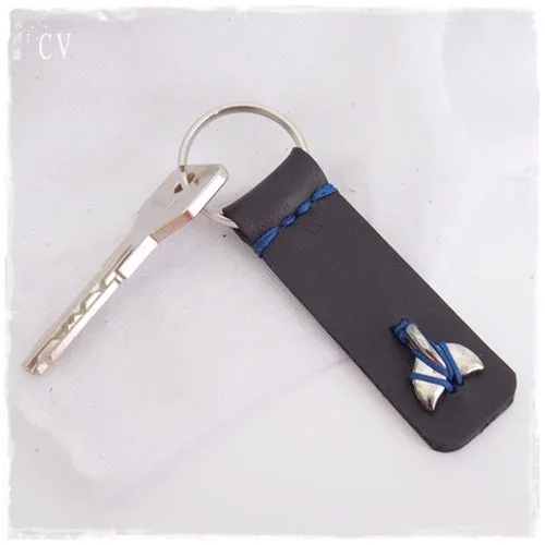 Oceanic Leather Keychain ~