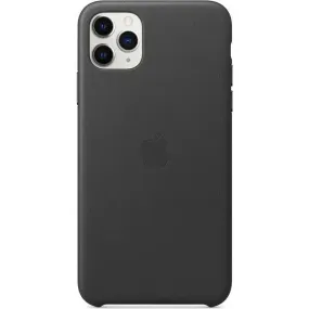 Official Apple iPhone 11Pro Max Leather Case - Black