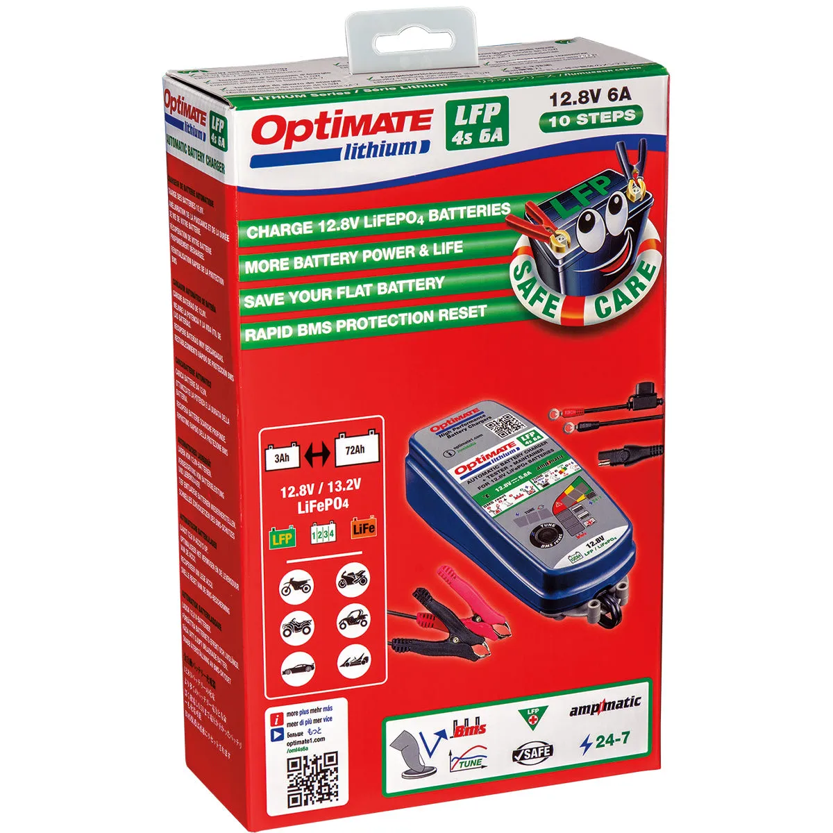 OptiMate 4S 6amp Lithium Battery Charger / Maintainer