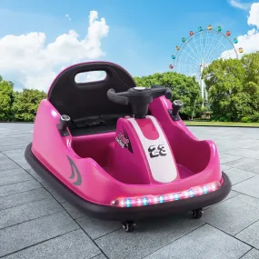 Pink 6V Kids Electric Ride On Bumper Kart with Remote by Rigo