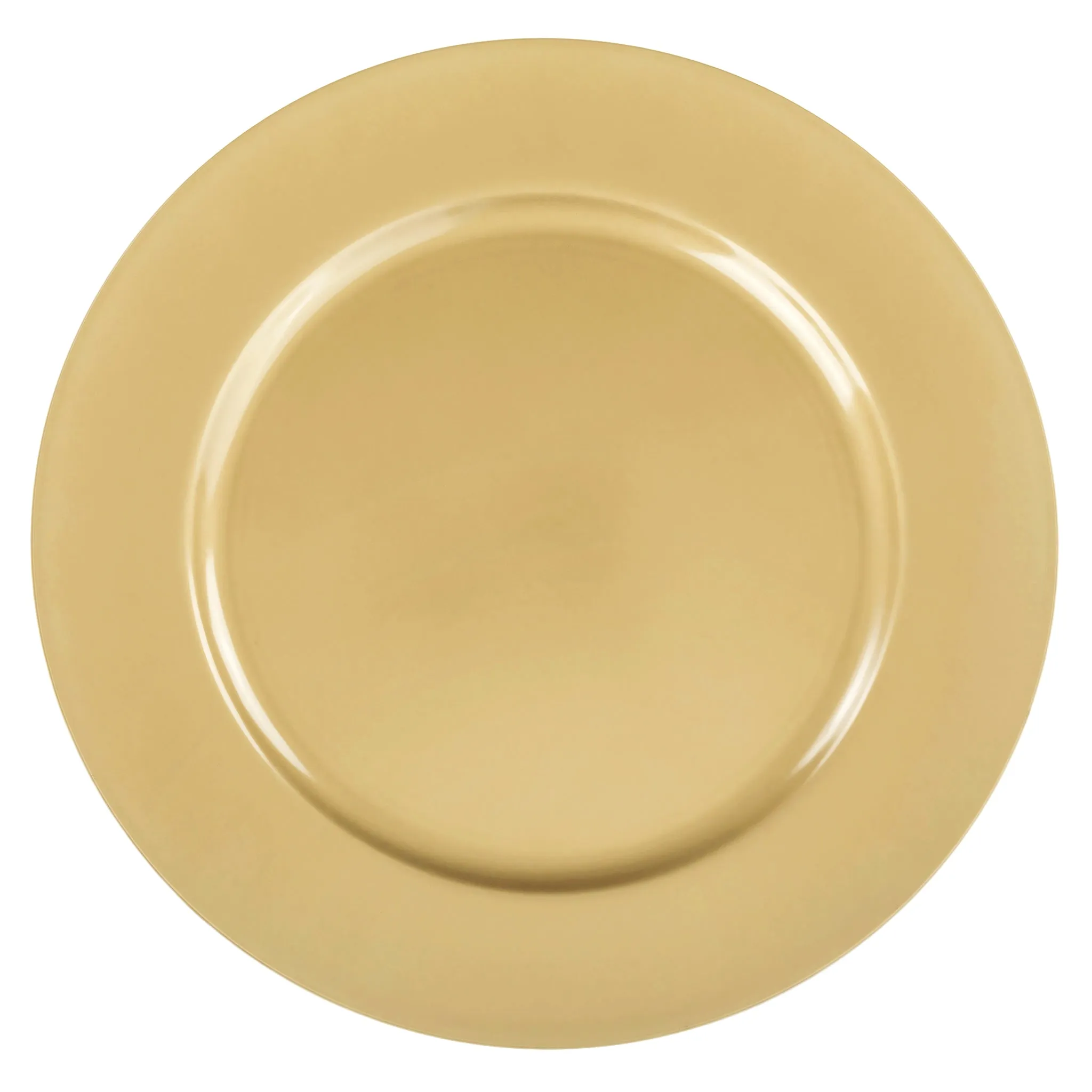 Plain Round 13" Charger Plates - Gold