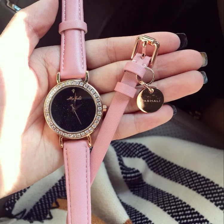 Popular Starry Women's Watch 2pc Set