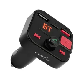 Porodo blue fm transmitter car charger