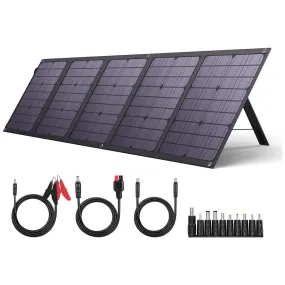 Portable Folding 100W Solar Panel Charger, High Efficiency, USB & Type-C Ports - BigBlue