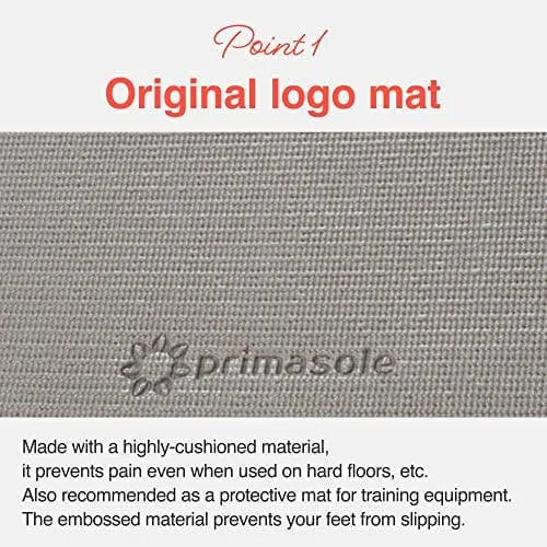 Primasole Yoga Mat with Carry Strap for Yoga Pilates Fitness and Floor Workout at Home and Gym 1/3 thick (Earth Brown Color) PSS91NH009A