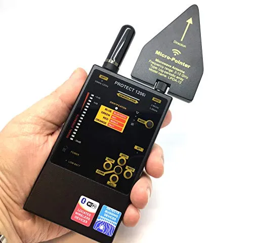 Professional Digital Radio Frequency RF Bluetooth, GSM (Cellular), WiFi, Detector Hunter Sweeper