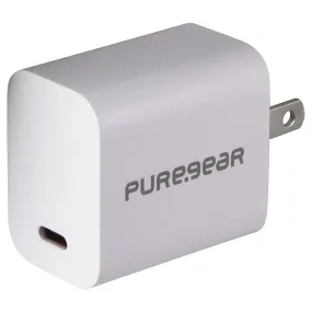 PureGear LightSpeed (20-Watt) USB-C Wall Charger Travel Adapter - White