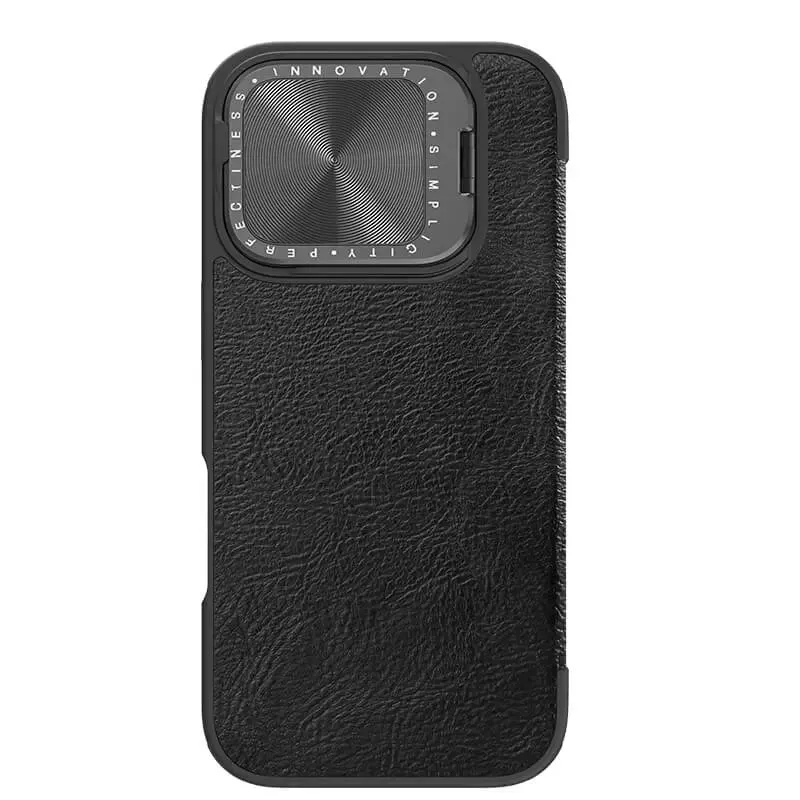 Qin Pro Leather PC Phone Case With Lens Bracket For iPhone