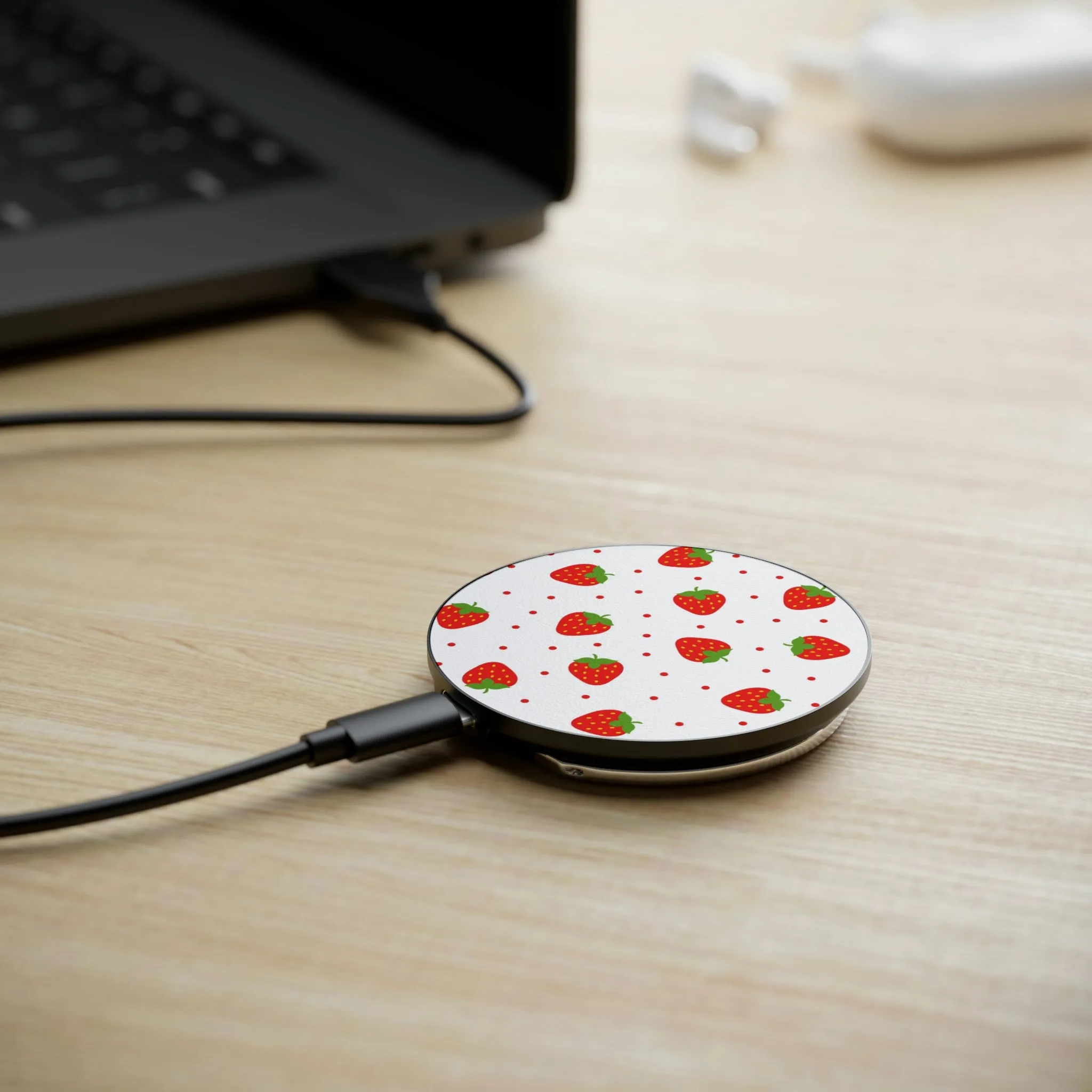 "Sweet Strawberries" Magnetic Induction Charger