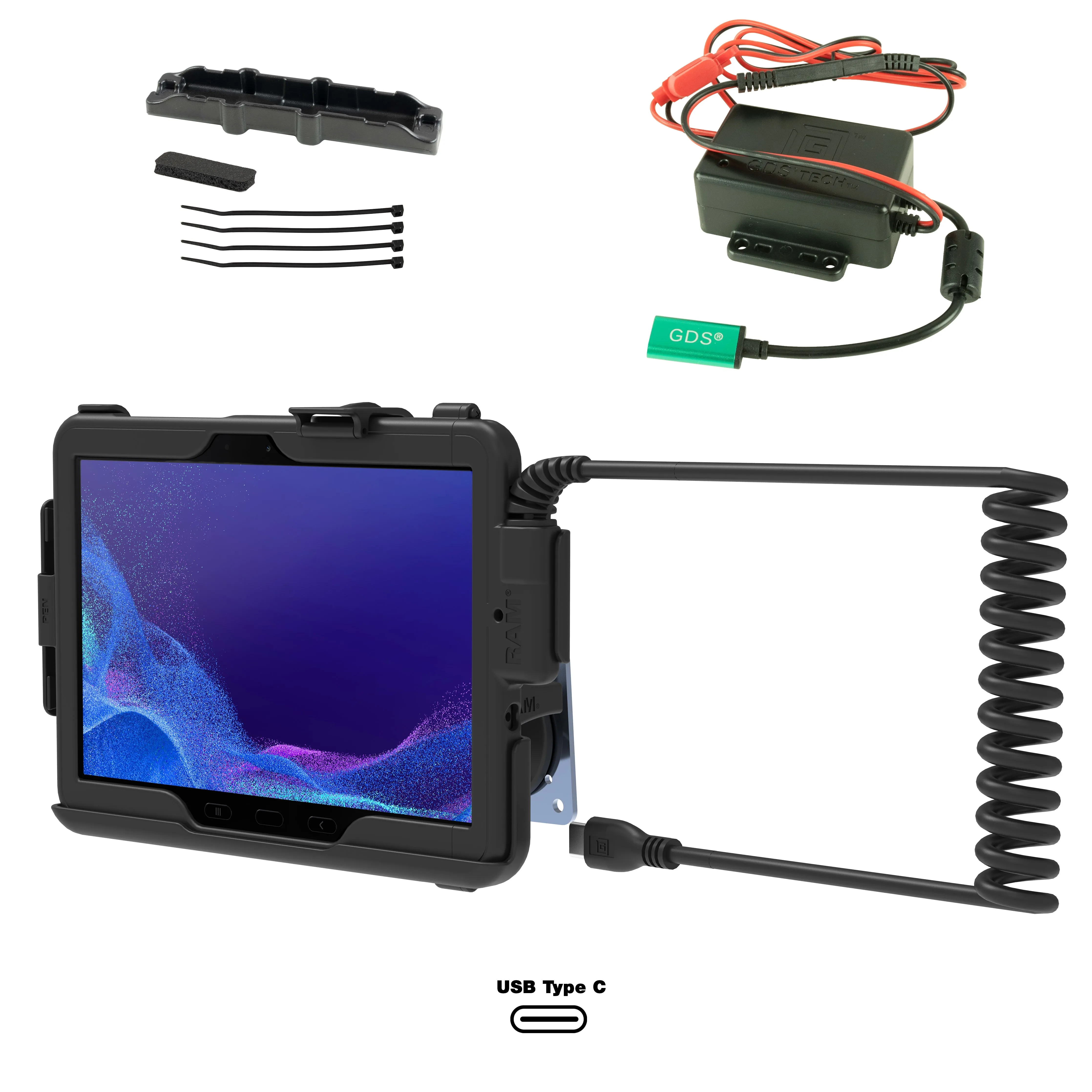 RAM® Tough-Case™ Bundle for Tab Active4 Pro with Power Delivery Charger