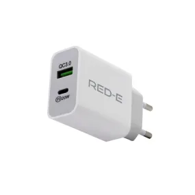 RED-E Type-C   Type-A Wall Charger (20W)