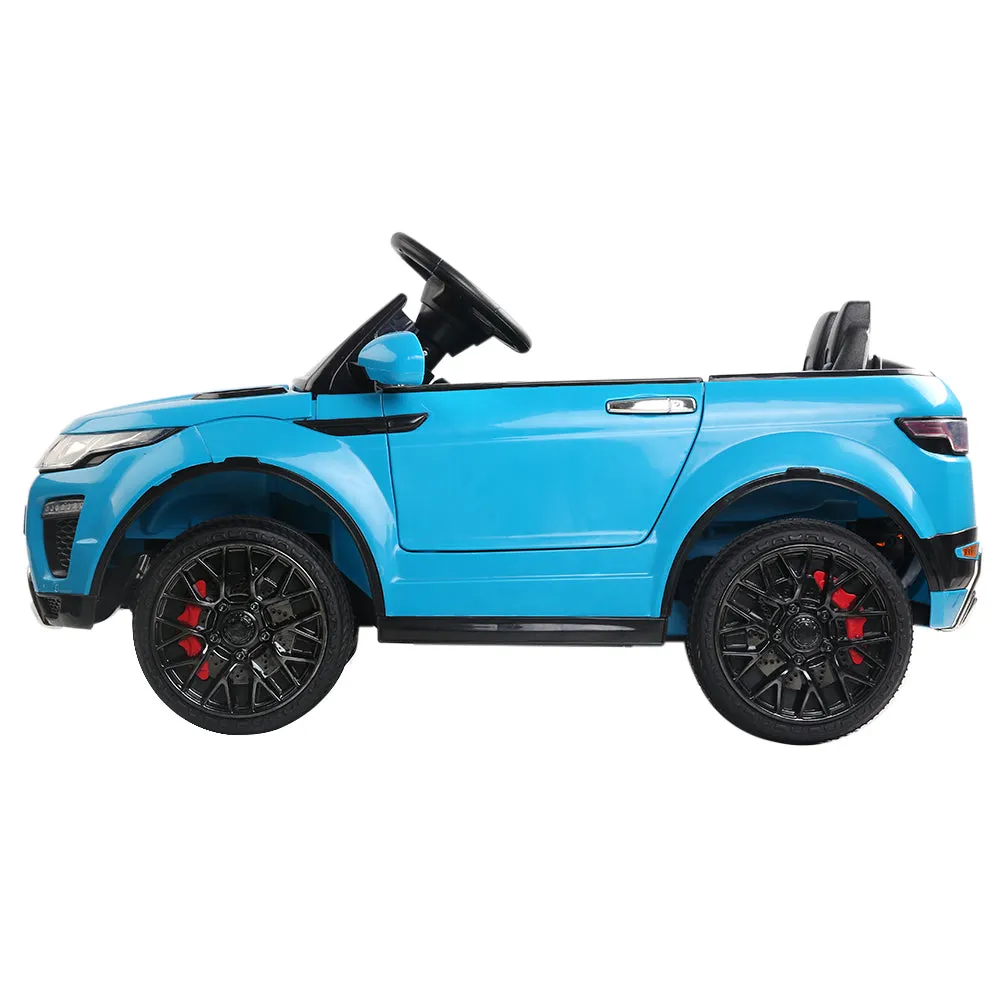 Rigo Kids Electric Ride On Car SUV Range Rover-inspired Toy Cars Remote 12V Blue