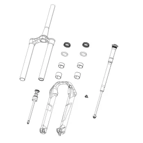 Rockshox Spare - Front Suspension Service Rebound Adjuster Knob/Bolt Kit - Boxxer Charger Damper B1: