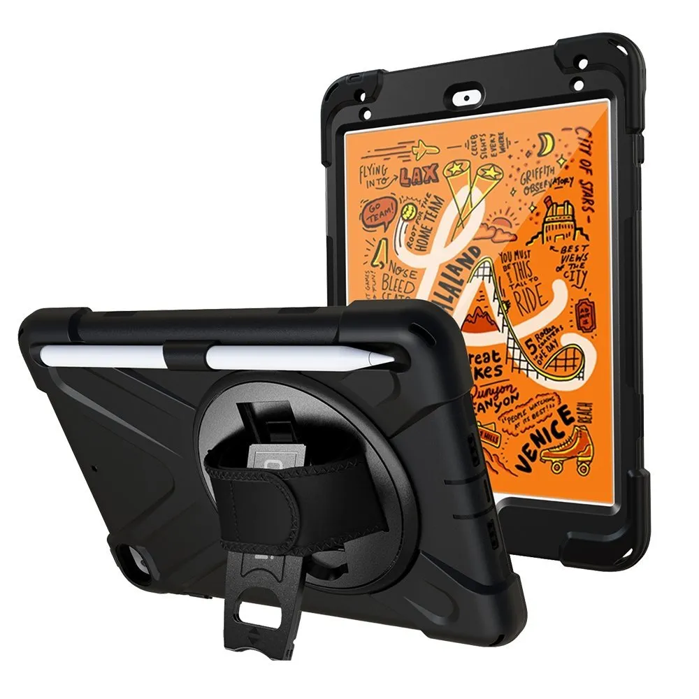 Rugged iPad Mini 4 and iPad Mini 5 Case w/ Integrated Screen Protector