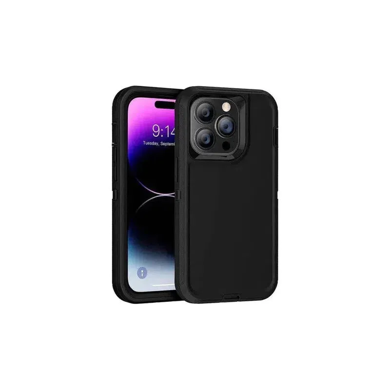 Rugged Shockproof Heavy Duty Case for iPhone XR - Black