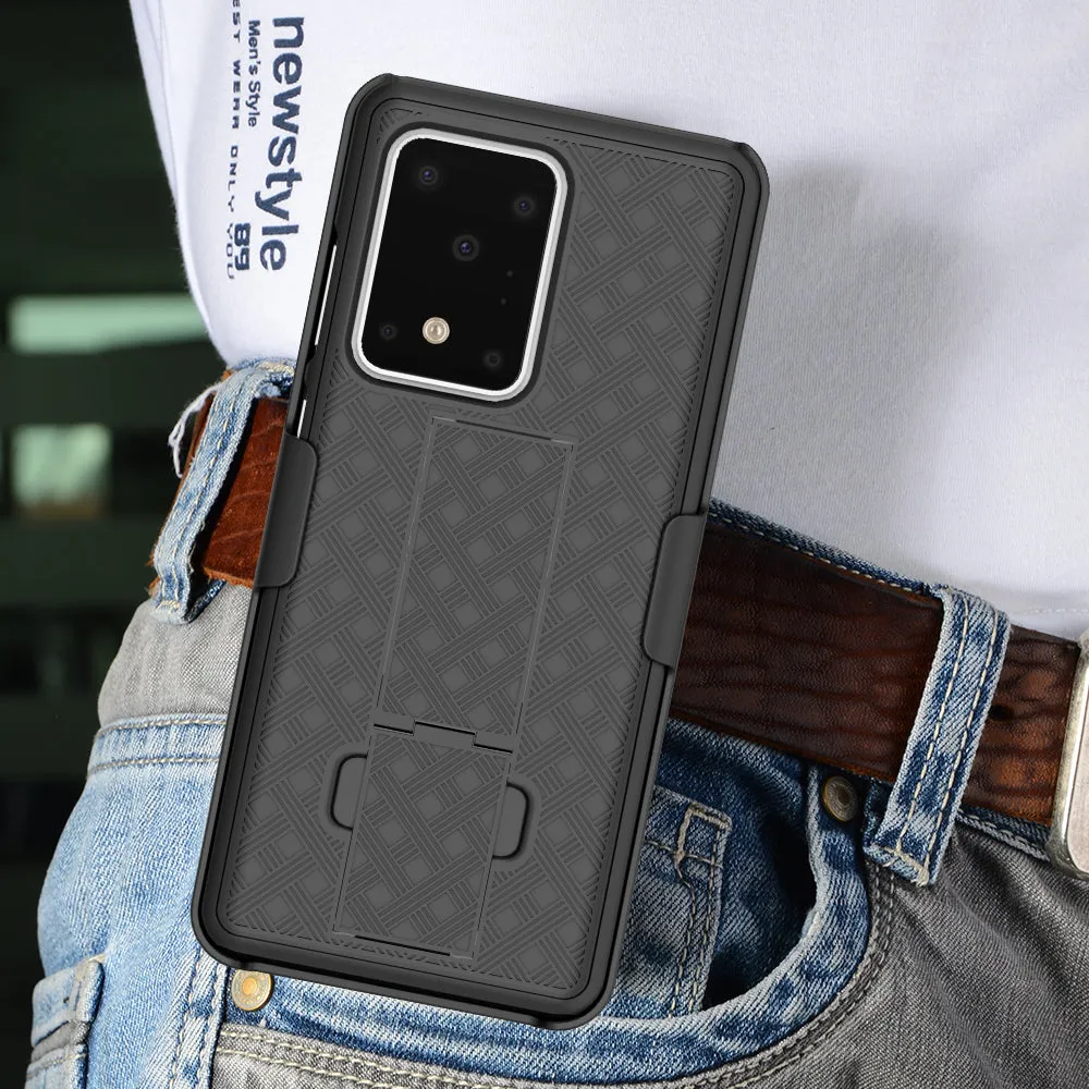 Samsung Galaxy S20 Ultra Case, Rugged Slim Rotating Swivel Lock Holster Shell Combo Clip Cover for Galaxy S20 Ultra