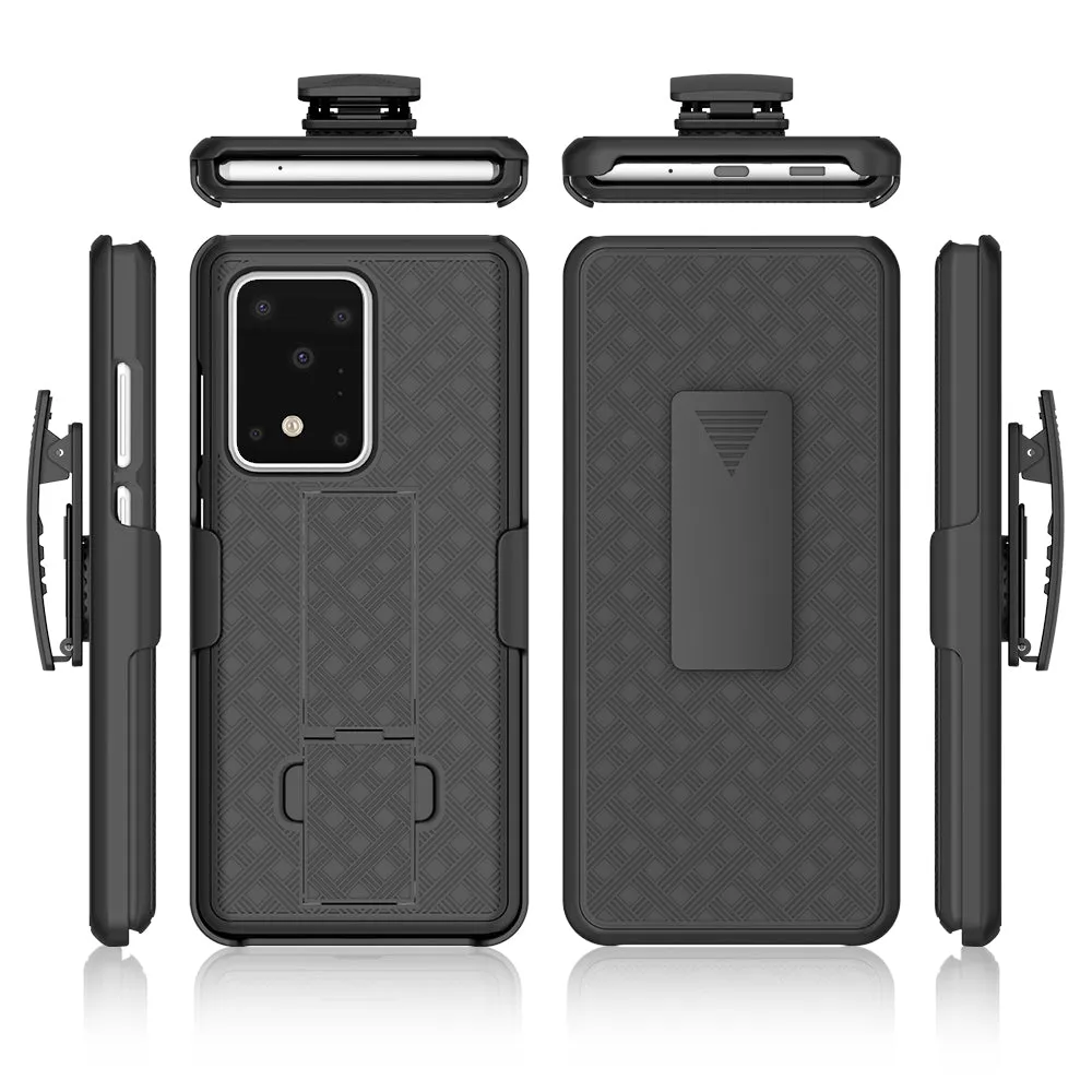 Samsung Galaxy S20 Ultra Case, Rugged Slim Rotating Swivel Lock Holster Shell Combo Clip Cover for Galaxy S20 Ultra