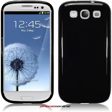 Samsung Galaxy S3 i9300 Gel Case Solid Black