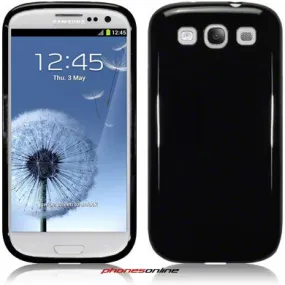 Samsung Galaxy S3 i9300 Gel Case Solid Black