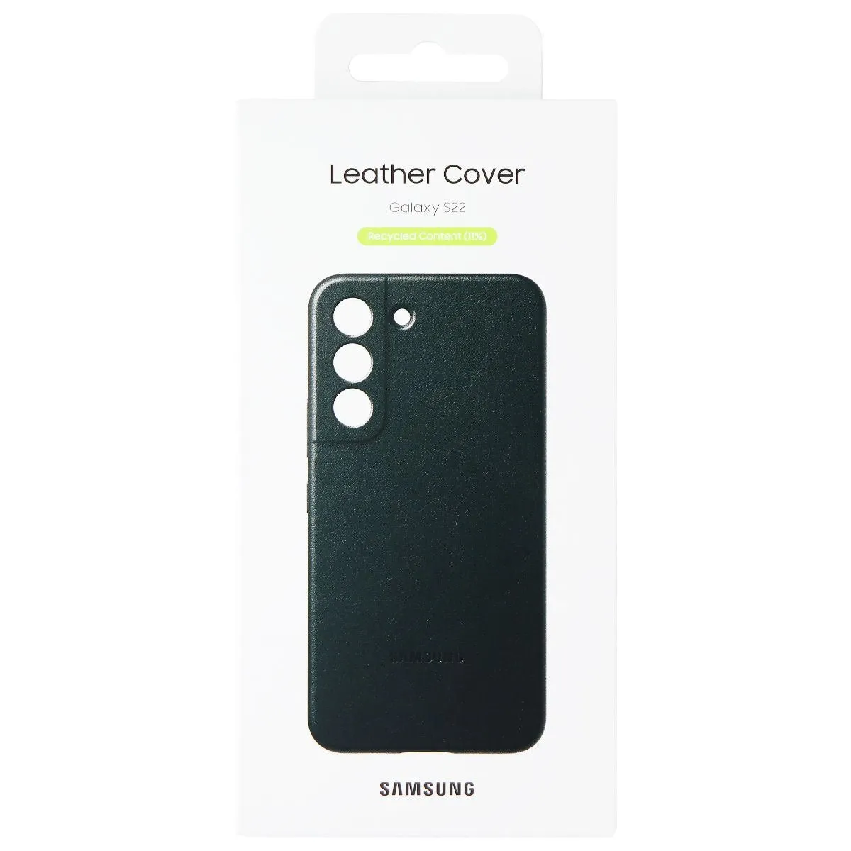 Samsung Official Leather Cover for Samsung Galaxy (S22) -  Black