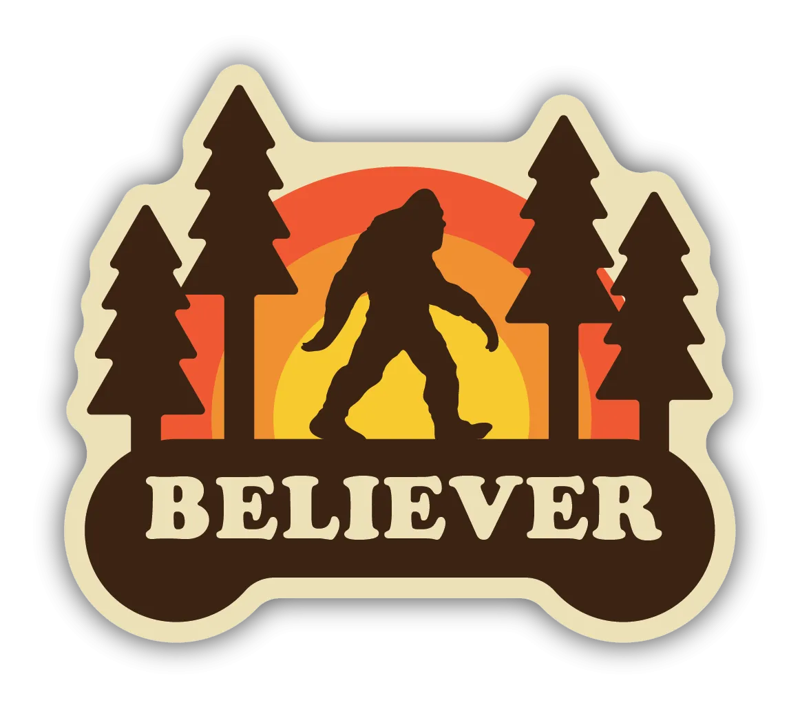 Sasquatch Believer Vinyl Sticker