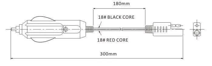 SEAFLO Cigarette style Car adaptor plug