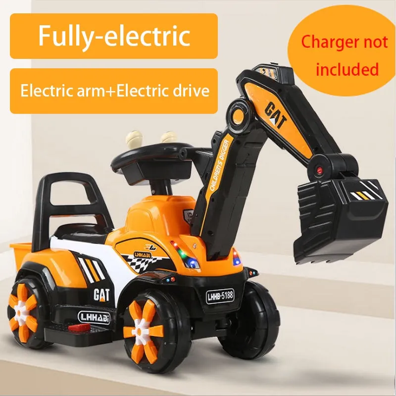 SG Local Delivery Rechargeable Electric Excavator OR Manual Operated Excavator Ride On Toy Car SAFETY MARK Charger