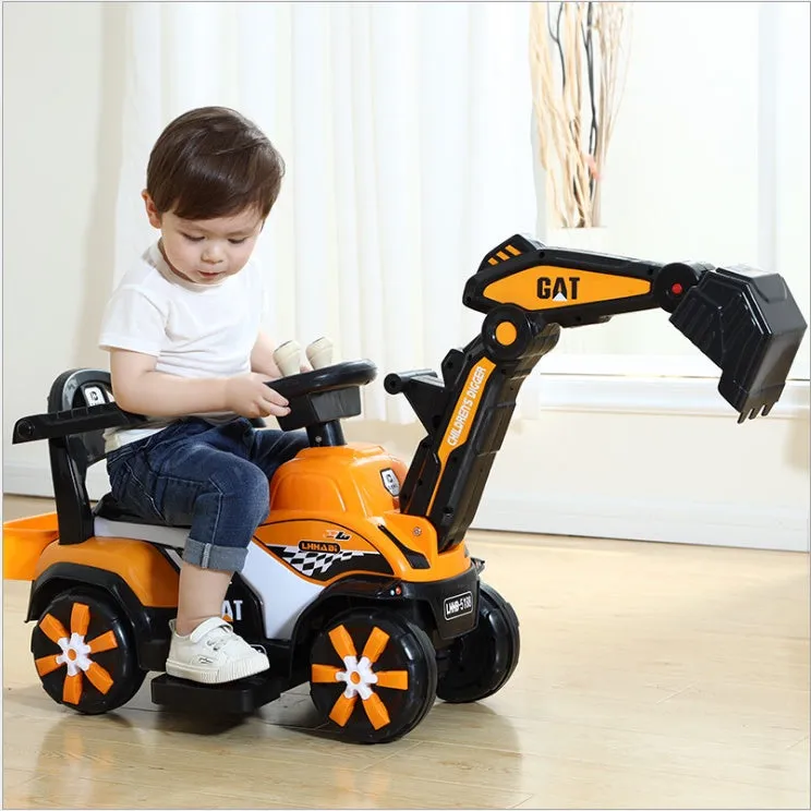 SG Local Delivery Rechargeable Electric Excavator OR Manual Operated Excavator Ride On Toy Car SAFETY MARK Charger