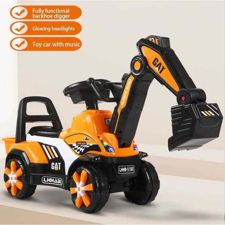 SG Local Delivery Rechargeable Electric Excavator OR Manual Operated Excavator Ride On Toy Car SAFETY MARK Charger