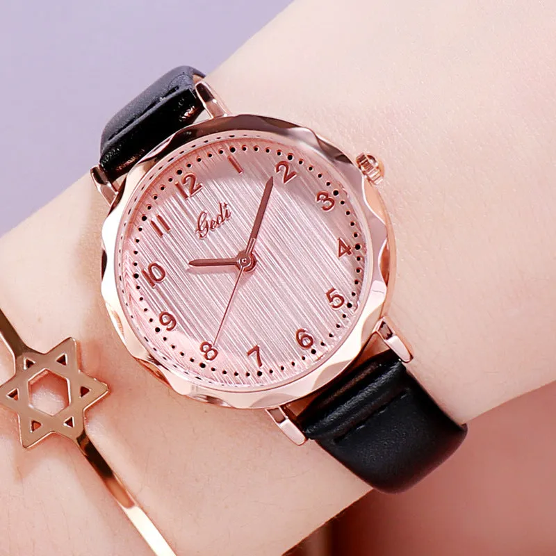 Simple Numberal Scale Quartz Women's Watch