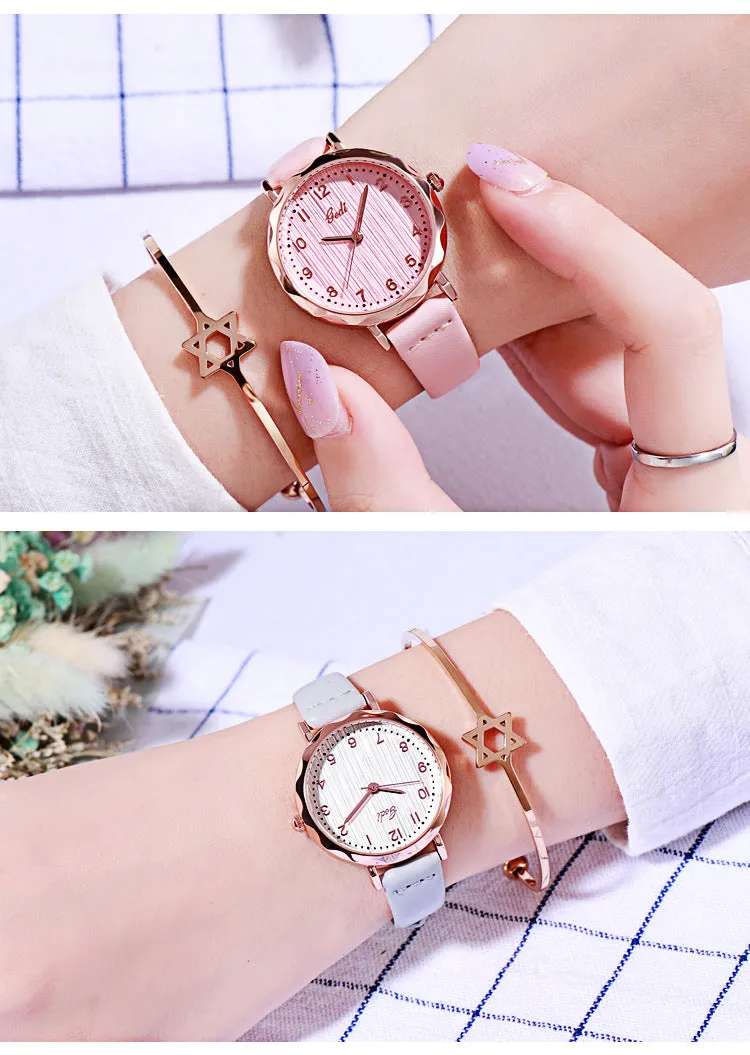 Simple Numberal Scale Quartz Women's Watch