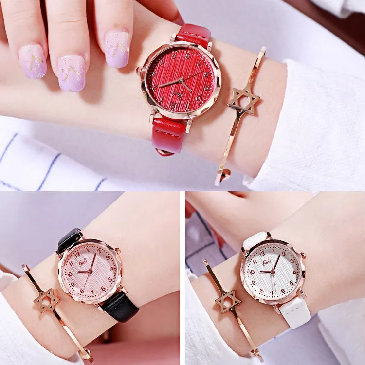 Simple Numberal Scale Quartz Women's Watch