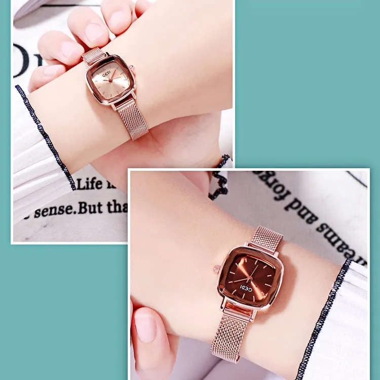 Small Square Mesh Strap Women's Watch