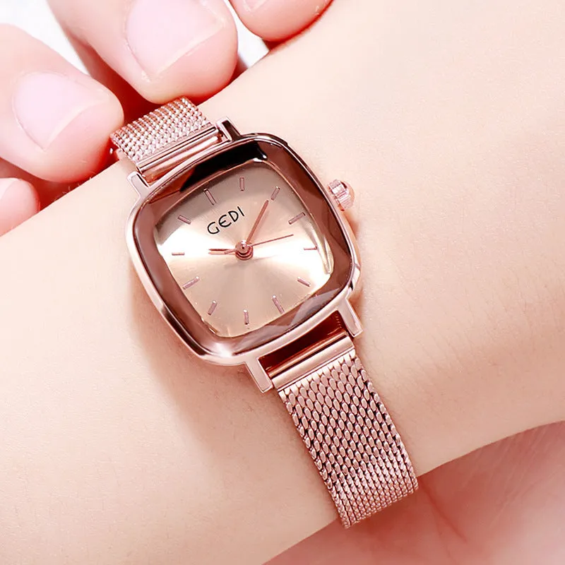 Small Square Mesh Strap Women's Watch